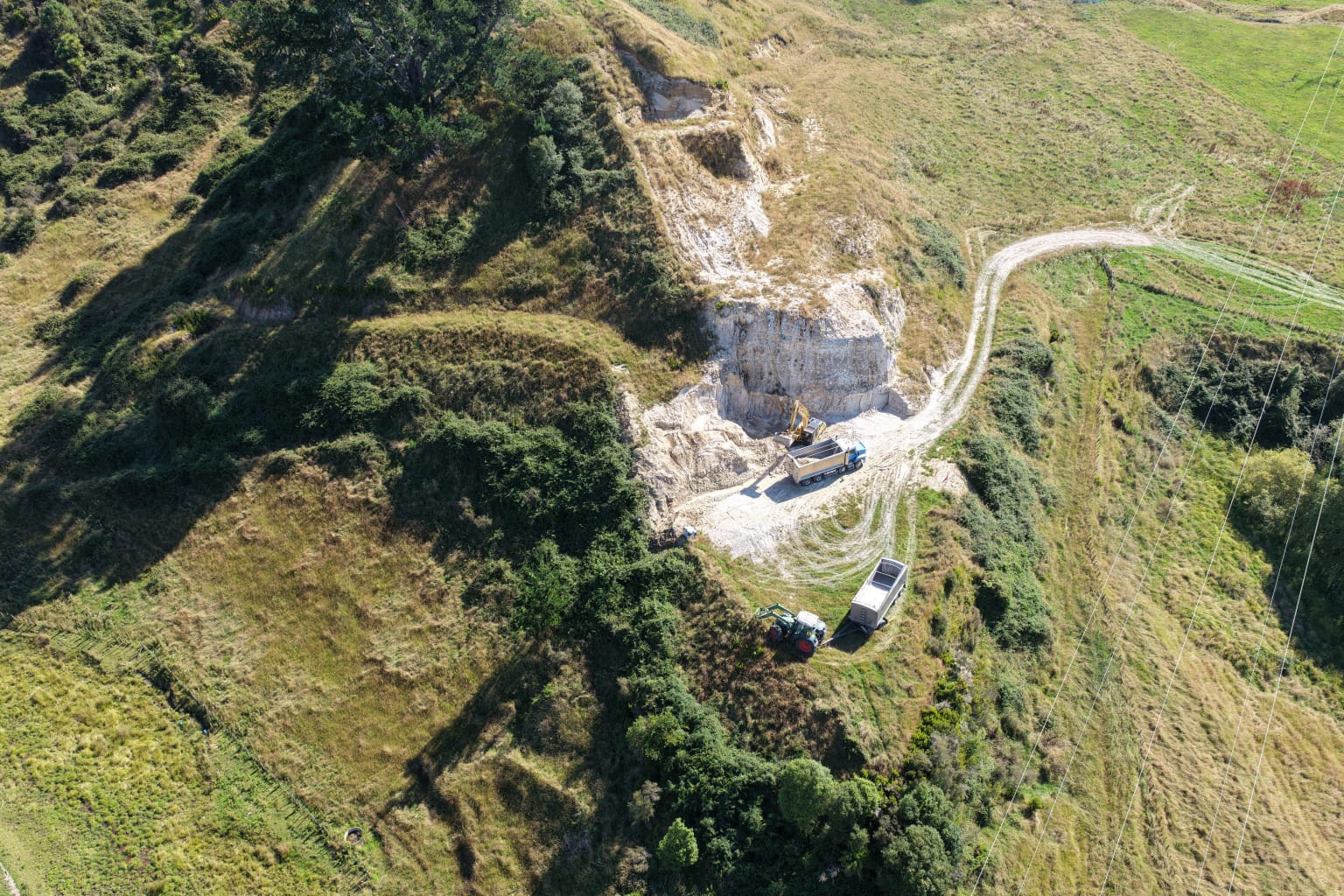 Ngawaimai Diatomaceous Earth mine operations in Ngakuru, Rotorua
